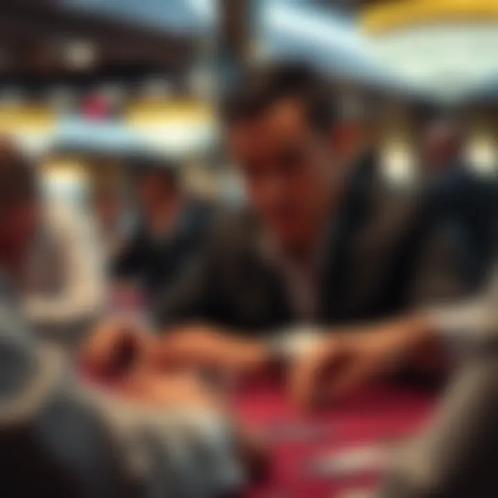 Psychological analysis during a high-stakes poker game