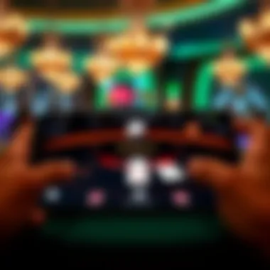 Blackjack App Interface Screenshot of a popular blackjack app interface on Android