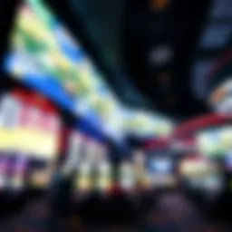 A panoramic view of a bustling river casino with sports betting screens