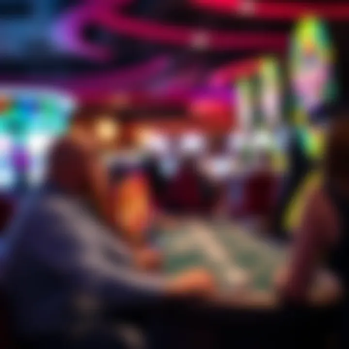 Responsible Gambling Practices in Action A serene scene showcasing responsible gambling practices at a river casino