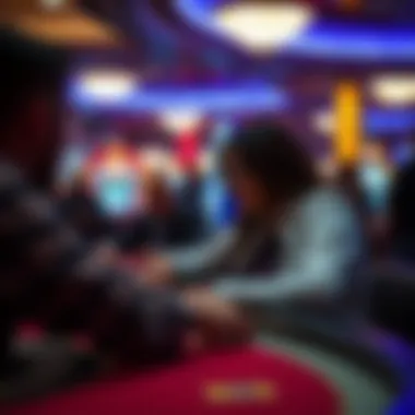 Engagement in Table Games at Rivers Casino Players engaging in a table game at Rivers Casino