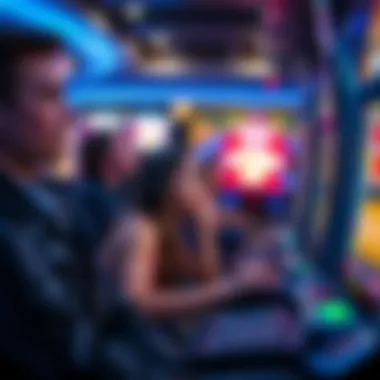 An engaging player enjoying an online slot game experience