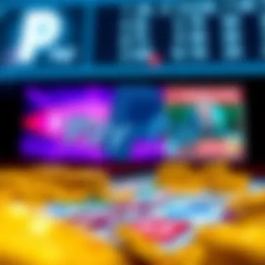 A secure PayPal logo with a digital payment backdrop