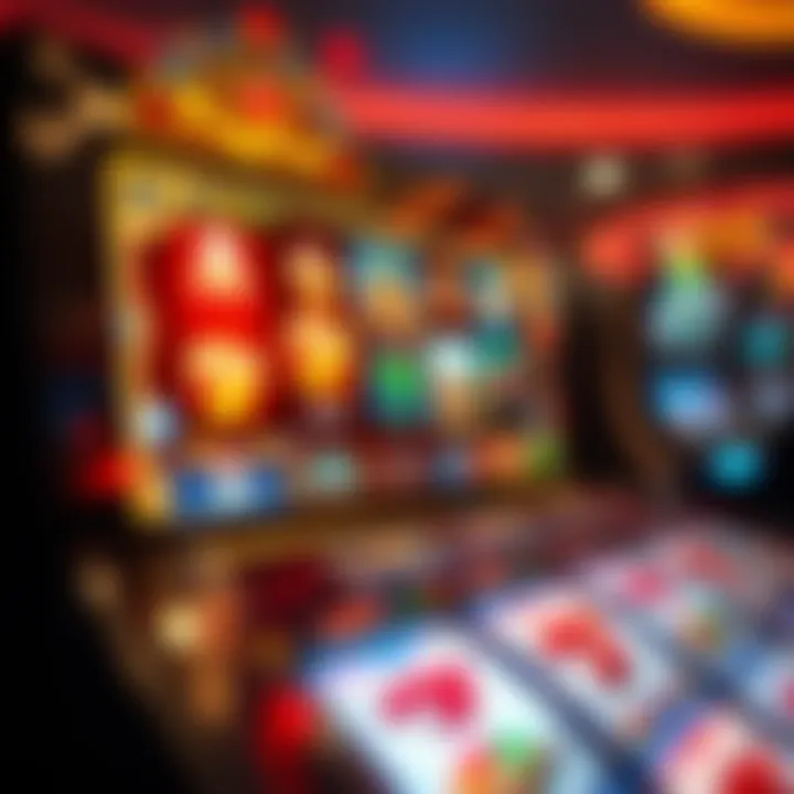 A vibrant online slots interface showcasing various themes