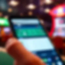 User interface of a sports betting app on a smartphone