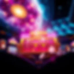 A vibrant cosmic scene representing supernova slots