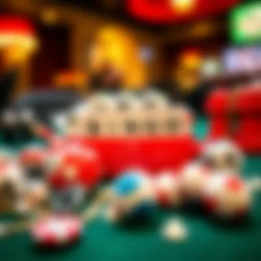 An assortment of bingo-related accessories and tools