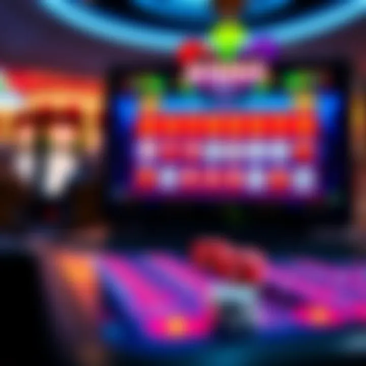 A digital interface showing an online bingo game in action