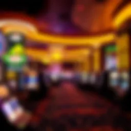 Interior view of a lively casino floor in Medford