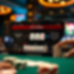 A digital interface showcasing poker strategy features