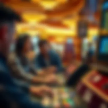 Social Gaming Experience at Golden Nugget Group of friends enjoying a gaming session at the casino