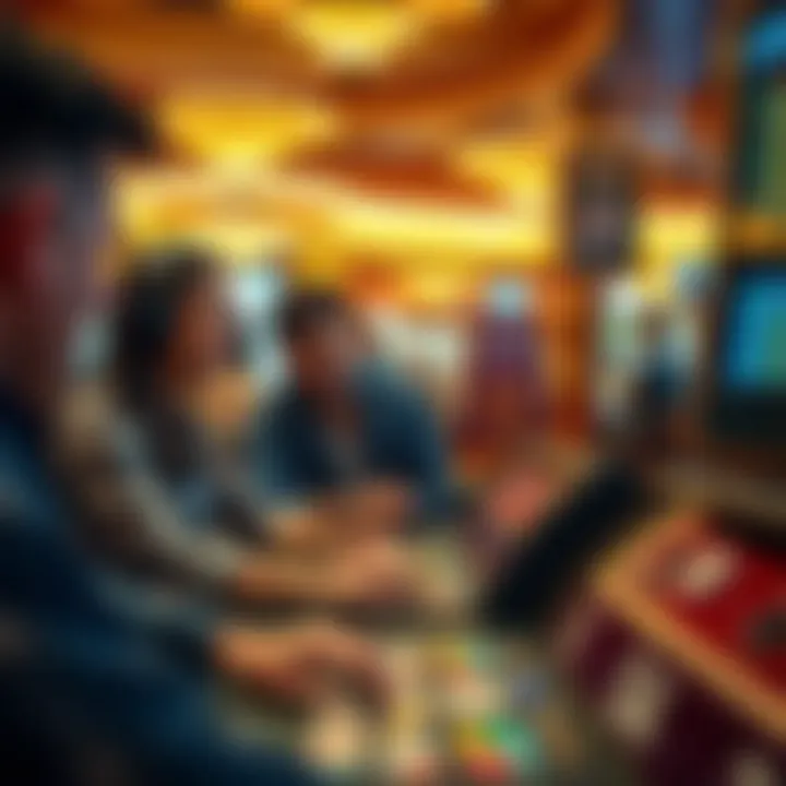 Social Gaming Experience at Golden Nugget Group of friends enjoying a gaming session at the casino