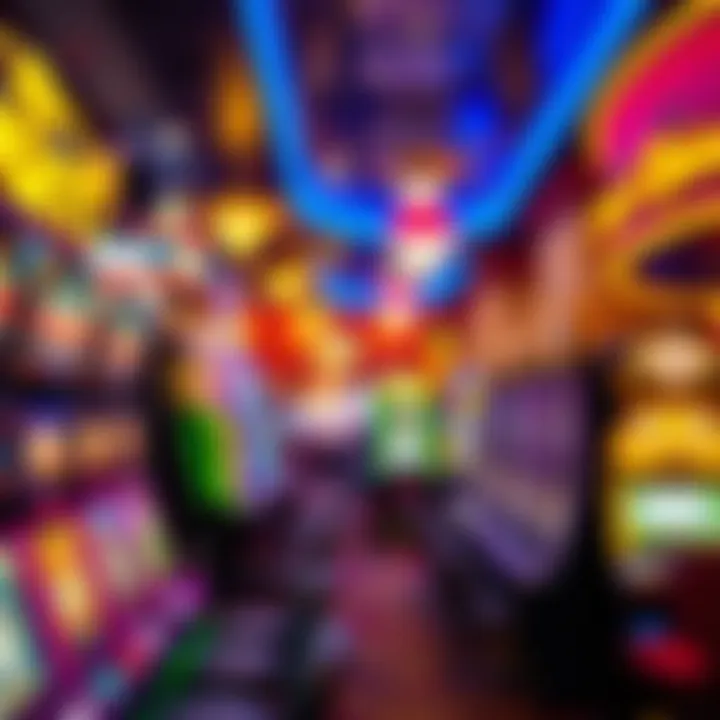 Vibrant Gaming Experience at Golden Nugget Interior gaming floor filled with vibrant slot machines and table games