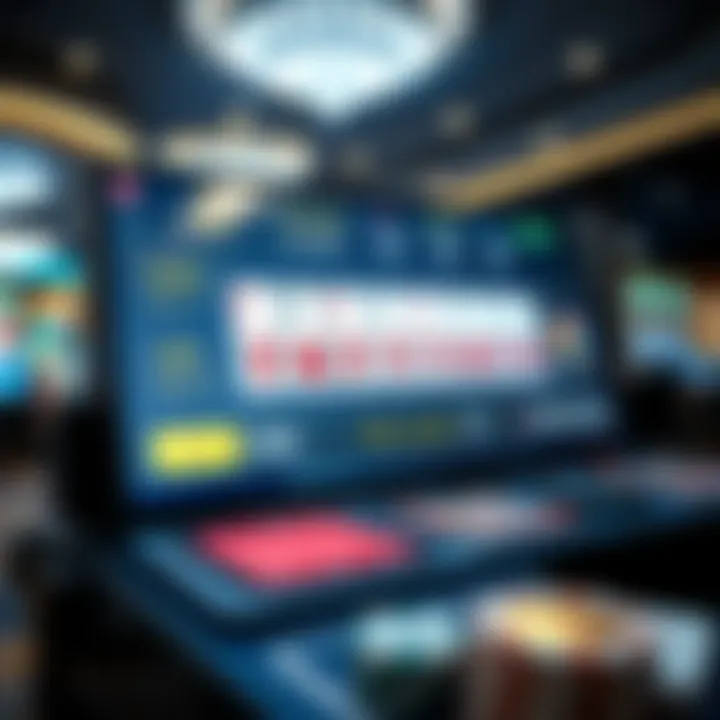 Modern online gambling platform interface