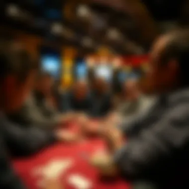 Building Community Through Poker Community gathering at a poker event, illustrating camaraderie