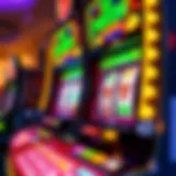 Vibrant cash coaster slot machine display
