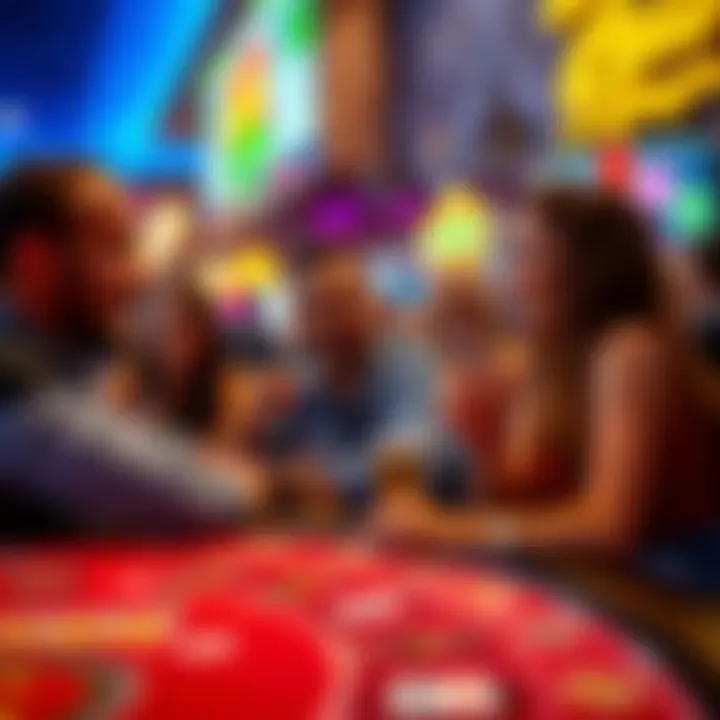 Group of friends enjoying a night out at a California casino