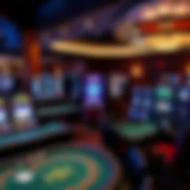 Variety of popular table games and slot machines available