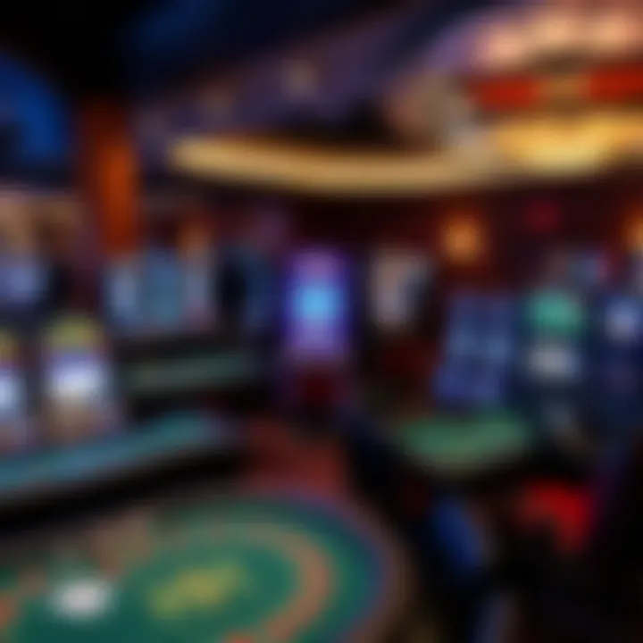 Variety of popular table games and slot machines available