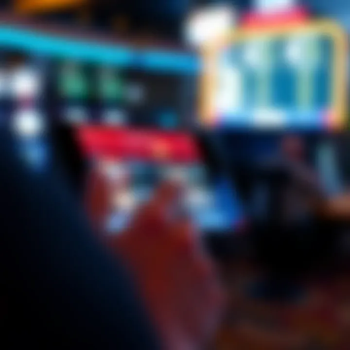 Close-up of a mobile device displaying live betting options at the sportsbook