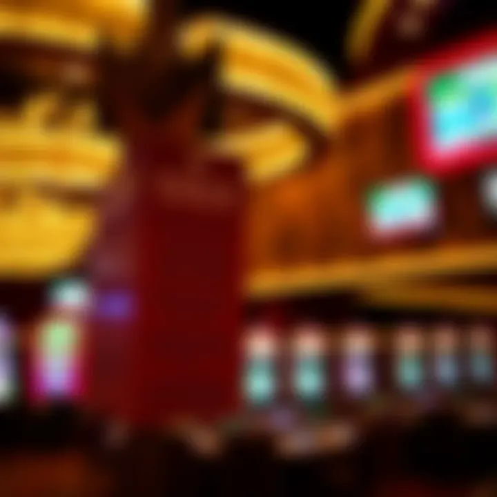 Signage highlighting responsible gaming messages within the sportsbook