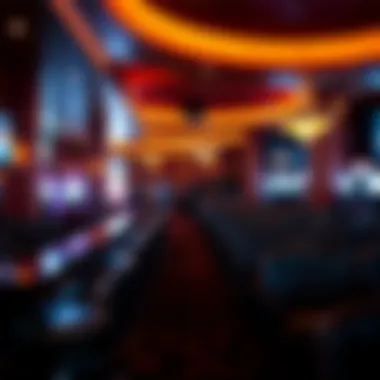 Layout of various seating arrangements within the Mohegan Sun sportsbook