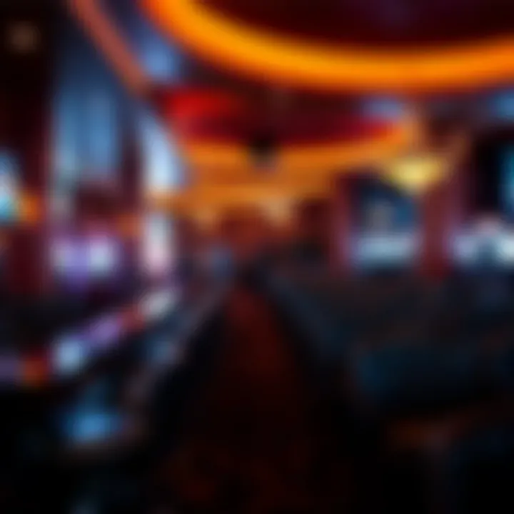 Layout of various seating arrangements within the Mohegan Sun sportsbook