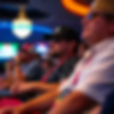 Spectators Enjoying the Atmosphere Spectators enjoying the electric atmosphere at the WSOP Tournament of Champions.