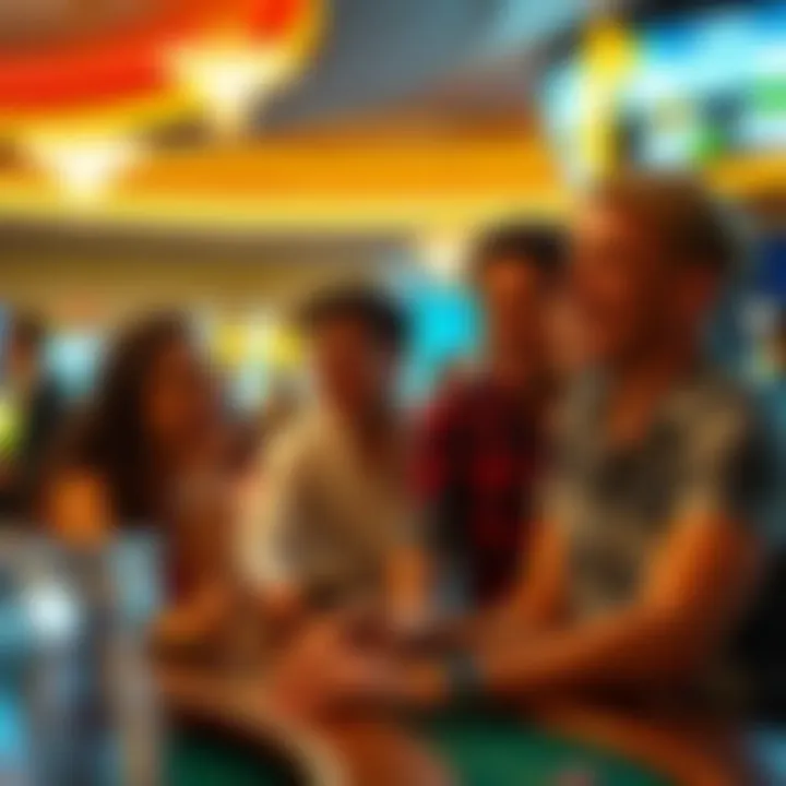 Social Dynamics and Community Impact of FanDuel Casino Group of friends enjoying a night out at a casino