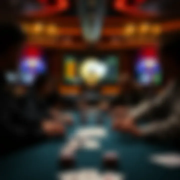 Gameplay Visualization of GTO Principles Visualization of poker gameplay emphasizing GTO principles