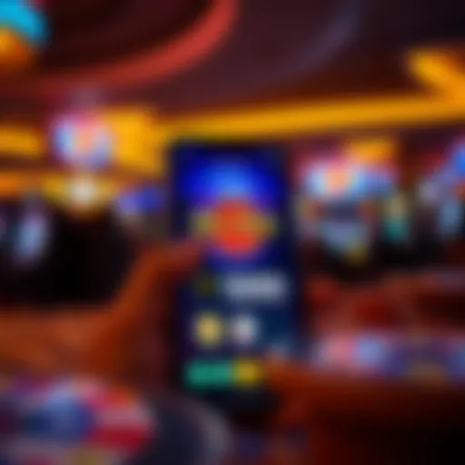User interface of the Hard Rock Casino mobile app