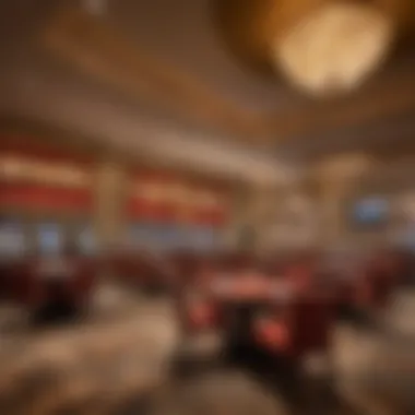 Dining area with an array of culinary offerings available at the casino