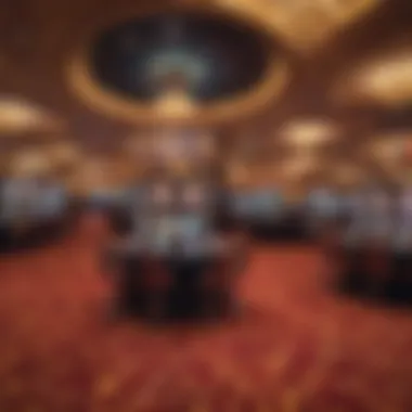 Interior of the casino floor with vibrant gaming options and patrons
