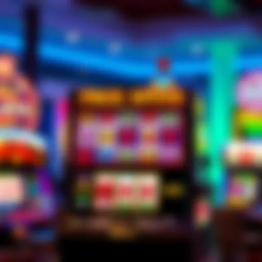 Vibrant Slot Machine Graphics Illustration of slot machine graphics