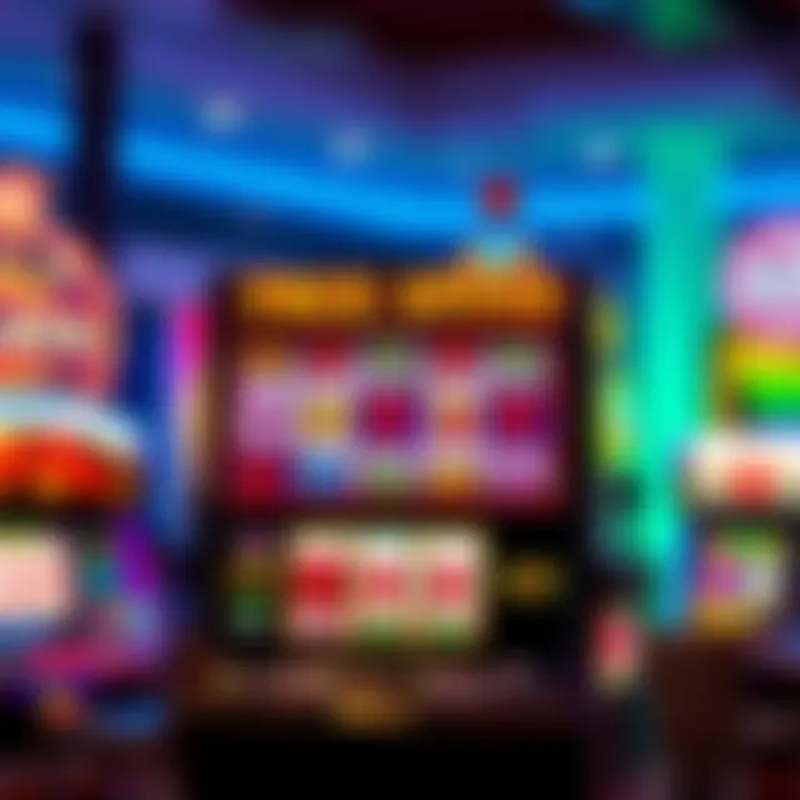 Vibrant Slot Machine Graphics Illustration of slot machine graphics