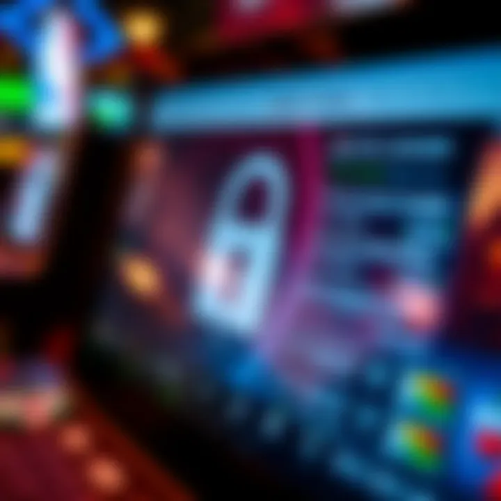 Security features displayed on a betting site