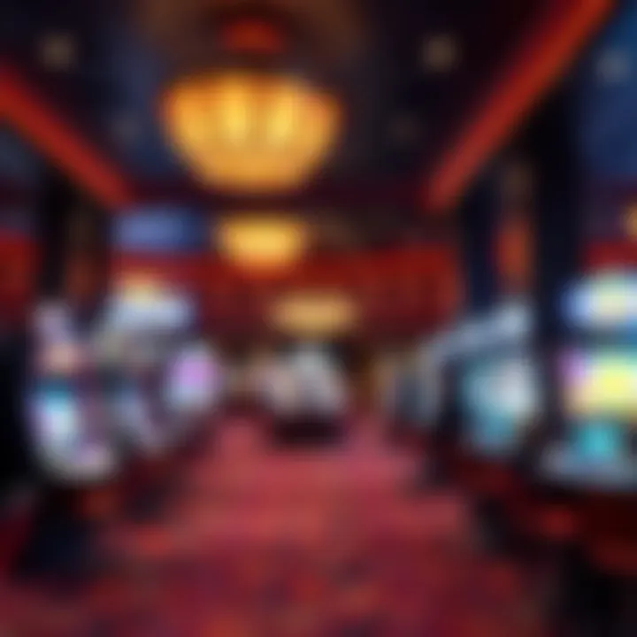 Interior view of a modern casino gaming area