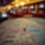 Map showing location of nearby casinos