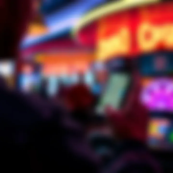 Person using a smartphone for casino location search