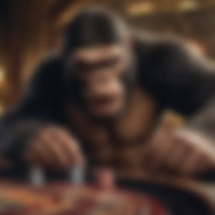 Visual representation of free play features in King Kong Slot