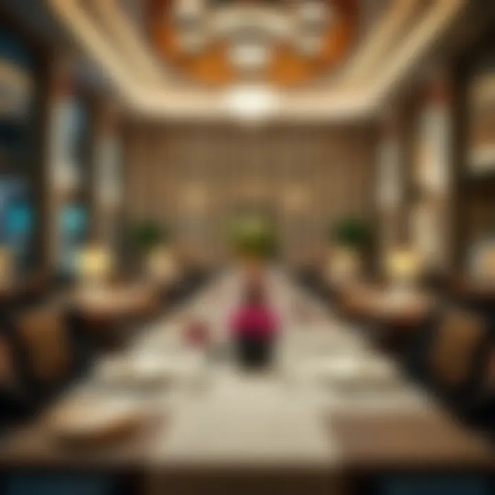 Luxurious Dining Experience at Lago Bellagio Elegant dining setup showcasing the luxurious ambiance of Lago Bellagio