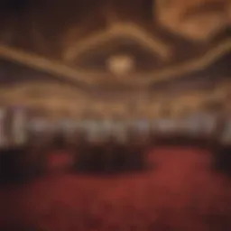 A visually striking representation of a digital casino environment