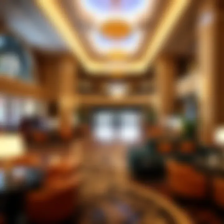 Inviting lobby area of Monticello Casino Hotel