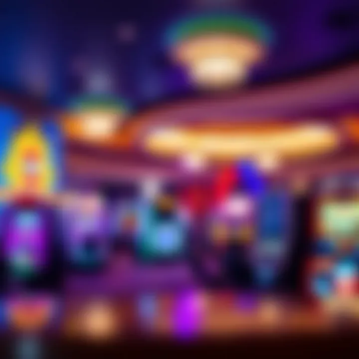 Interior view of Motor City Casino showcasing gaming excitement