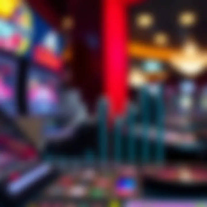 Graph depicting player demographics and trends in online casinos