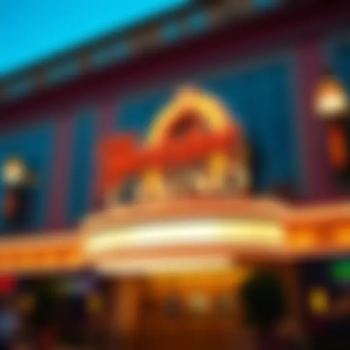 Horseshoe Casino Exterior Signage Exterior view of Horseshoe Casino showcasing its vibrant signage