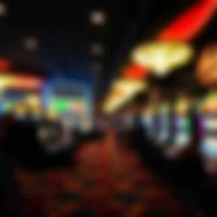 Vibrant Gaming Floor at Horseshoe Casino Interior shot of the gaming floor bustling with activity