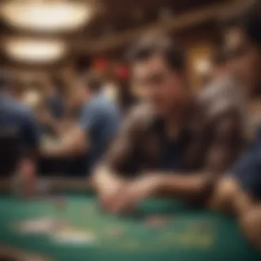 A vibrant online poker table with players engaging in Texas Holdem