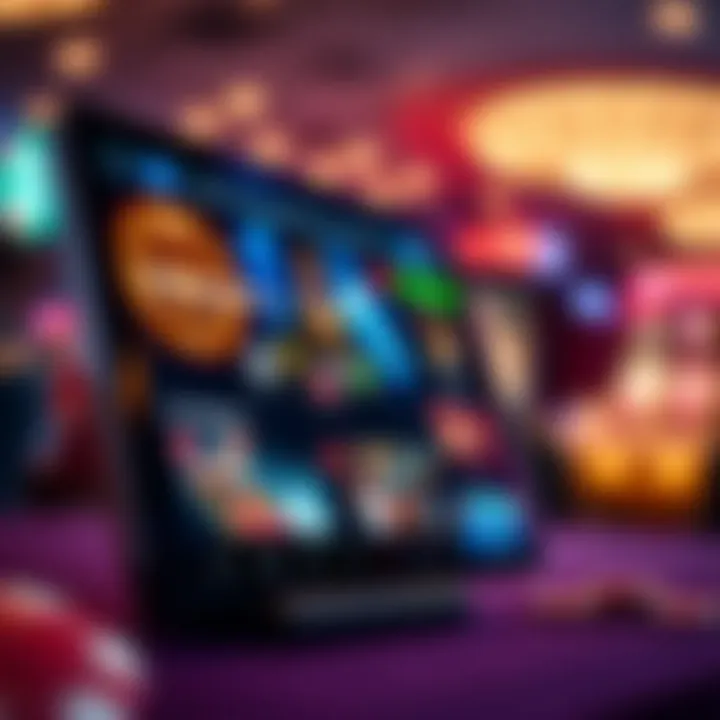 Interface of the PokerStars play money app showcasing vibrant graphics and user-friendly layout