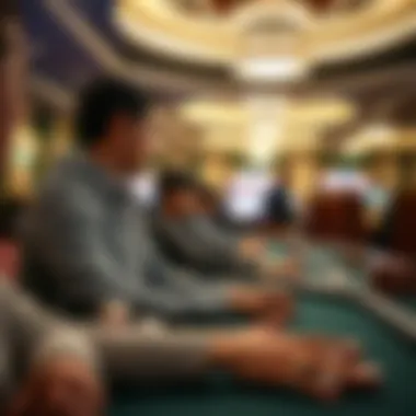 A serene environment promoting responsible gaming practices.